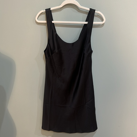 ASOS black womens satin mini dress - Picture 4 of 7